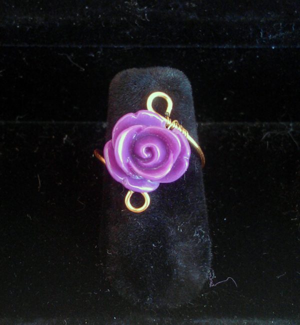 Anello-wire-rose-violet