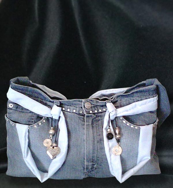 Borse fatte sales a mano jeans