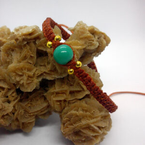 Bracciali macramè con perla di vetro