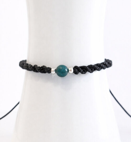 Bracciale macramè pietra centrale