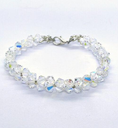 Bracciale con perline a motivo a fiori