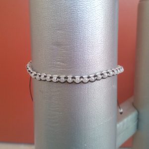 Braccialetto micro Shamballa nero/bianco
