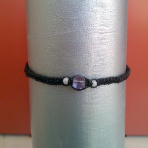 Braccialetto shamballa micro - nero