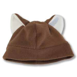 Cappello-orecchie-volpe-marrone cappello con orecchie da cane - lupo