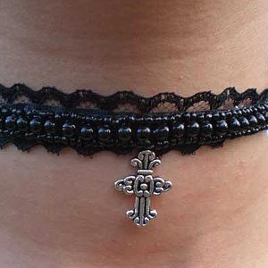 Collarino di perle e pendente