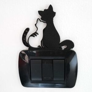 Cornice-decorativa-per-interruttore-gatti01 cornice decorativa interruttore con gatto