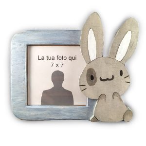 Cornice da tavolo coniglietto grigio