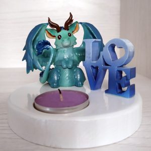 Draghetto "love" porta candela