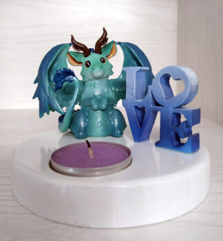 Draghetto "love" porta candela