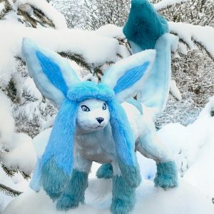 Peluche pokemon Glaceon - realistico