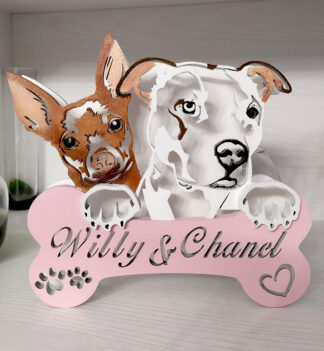 Lampada led Pitbull e Pinscher - personalizzabile