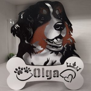 Lampada led Bovaro del Bernese - personalizzabile