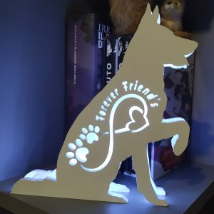 Lampada led pastore tedesco - personalizzabile