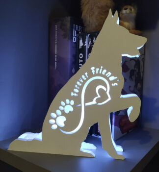 Lampada led pastore tedesco - personalizzabile