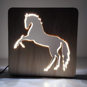 Lampada LED "cavallo impennato"