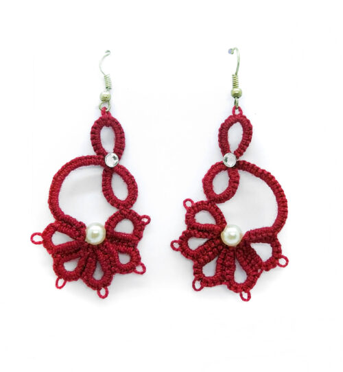 orecchini a chiacchierino con perla