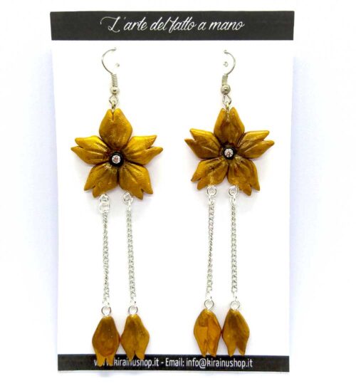 Orecchini-fiore-di-ciliegio orecchini fiore di ciliegio pendenti