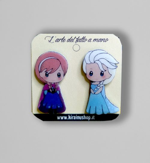 Orecchini Frozen - Anna e Elsa chibi