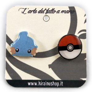 Orecchini Mudkip chibi
