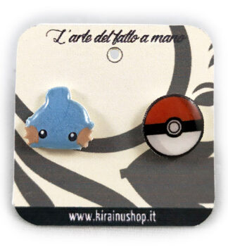 Orecchini Mudkip chibi