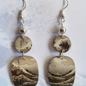 Orecchini con Onda di Hokusai