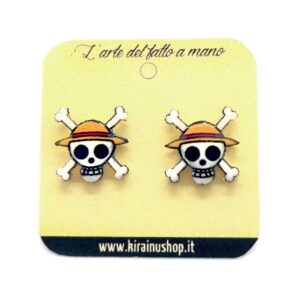 Orecchini-one-piece-teschio-luffy Orecchini One Piece luffy