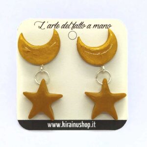 sailor moon orecchini luna stella