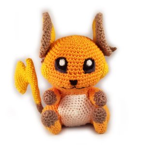 Raichu amigurumi peluche
