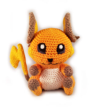 Raichu amigurumi peluche