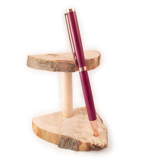 Penna a sfera in legno di amaranto