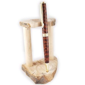 Penna a sfera in legno serpente