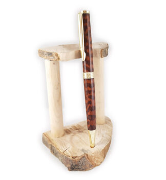 Penna a sfera in legno serpente