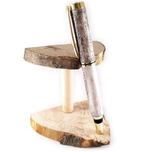 Penna stilografica in corno di cervo