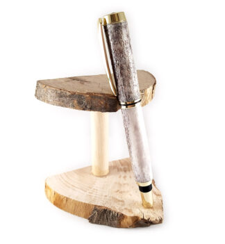 Penna stilografica in corno di cervo