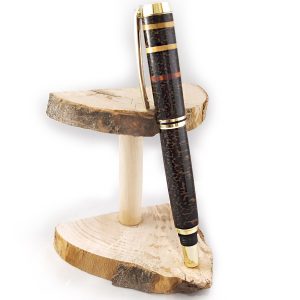 Penna stilografica in legno di palma nera