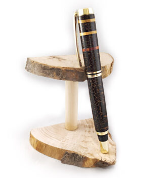Penna stilografica in legno di palma nera