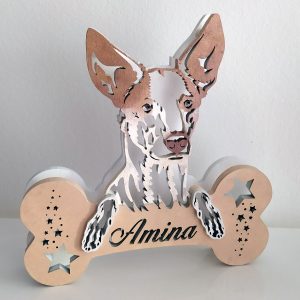 Lampada led Podenco Canario - personalizzabile