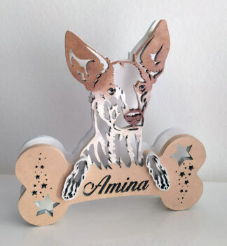 Lampada led Podenco Canario - personalizzabile