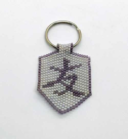 Portachiavi di perline con kanji