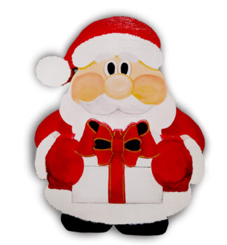 Sagoma Babbo Natale seduto
