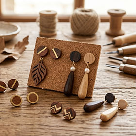 gioielli in legno