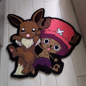 Tappeto tufting Eevee e Chopper