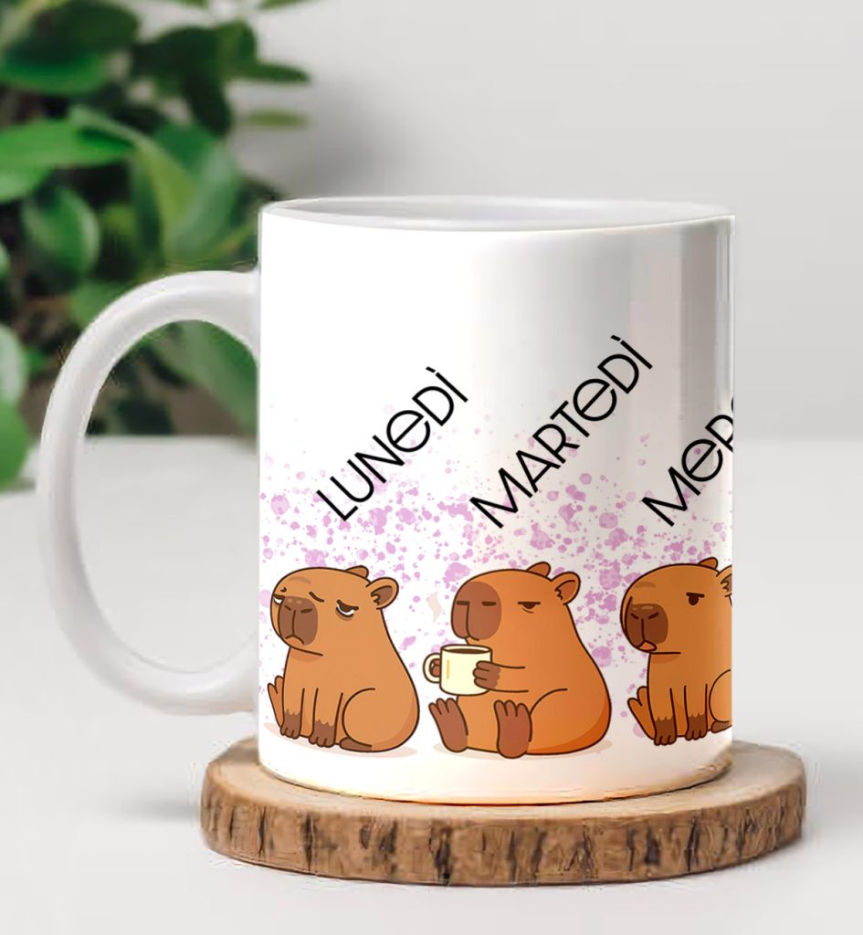 tazza capibara - tazze con scritte divertenti
