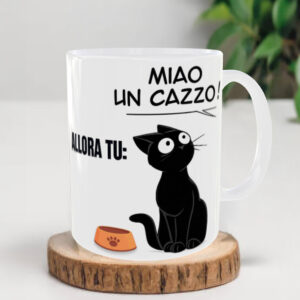 tazza simpatica con gatto nero