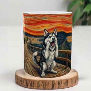 tazza cane urlo di munch