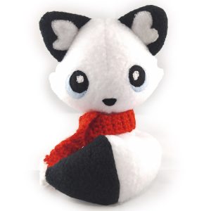 Peluche volpina con sciarpa