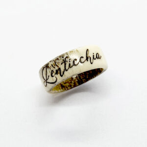 anello-personalizzato-con-nome-corno anello personalizzato con nome in corno di cervo