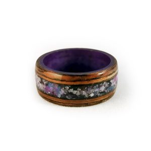Anello legno "Stone Violet"