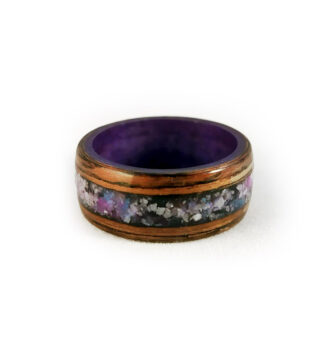 Anello legno "Stone Violet"