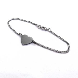braccialetto-con-cuore02 bracciale a catena con cuore